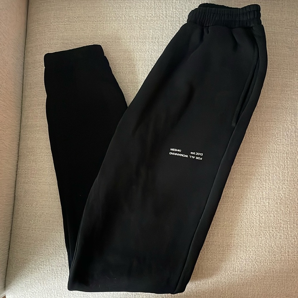 Meshki Unisex Joggers - Black XS